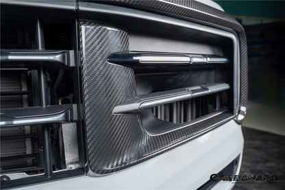Carbonado 2024-2025 Porsche 9Y0.2 Cayenne S   Coupe     E-Hybrid OEM Style Dry Carbon Fiber Front Bumper Side Vent Cover