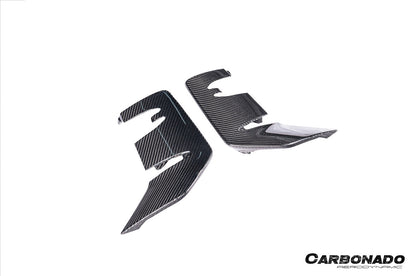 Carbonado 2024-2025 Porsche 9Y0.2 Turbo GT OEM Style Dry Carbon Fiber Front Bumper Side Vent Cove