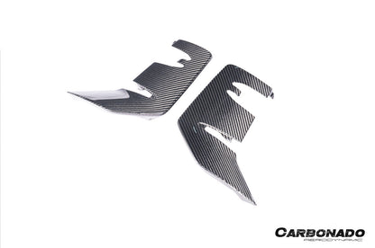Carbonado 2024-2025 Porsche 9Y0.2 Turbo GT OEM Style Dry Carbon Fiber Front Bumper Side Vent Cove