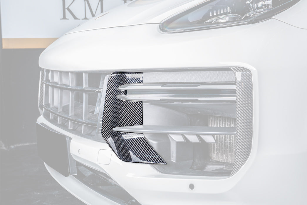 Carbonado 2024-2025 Porsche 9Y0.2 Turbo GT OEM Style Dry Carbon Fiber Front Bumper Side Vent Cove