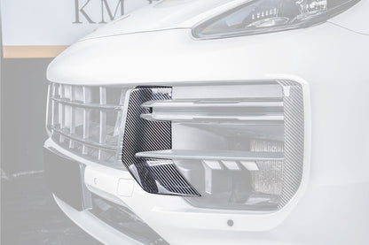 Carbonado 2024-2025 Porsche 9Y0.2 Turbo GT OEM Style Dry Carbon Fiber Front Bumper Side Vent Cove