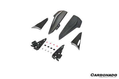 Carbonado 2018-2025 Porsche 9Y0 9YB Cayenne S GTS E-Hybrid Coupe Only KT Style Dry Carbon Fiber Roof Spoiler