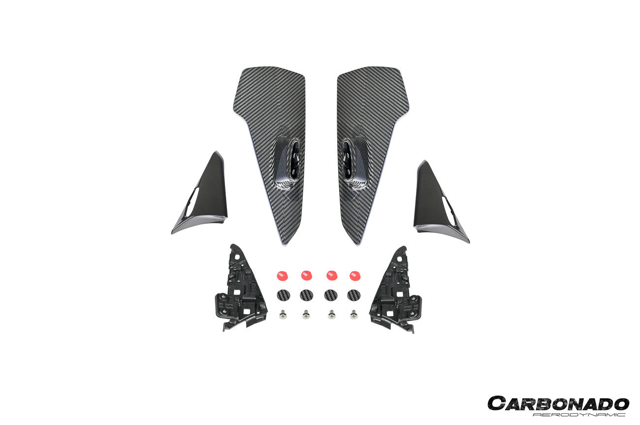Carbonado 2018-2025 Porsche 9Y0 9YB Cayenne S GTS E-Hybrid Coupe Only KT Style Dry Carbon Fiber Roof Spoiler
