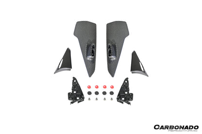 Carbonado 2018-2025 Porsche 9Y0 9YB Cayenne S GTS E-Hybrid Coupe Only KT Style Dry Carbon Fiber Roof Spoiler