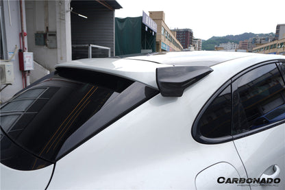 Carbonado 2018-2025 Porsche 9Y0 9YB Cayenne S GTS E-Hybrid Coupe Only KT Style Dry Carbon Fiber Roof Spoiler