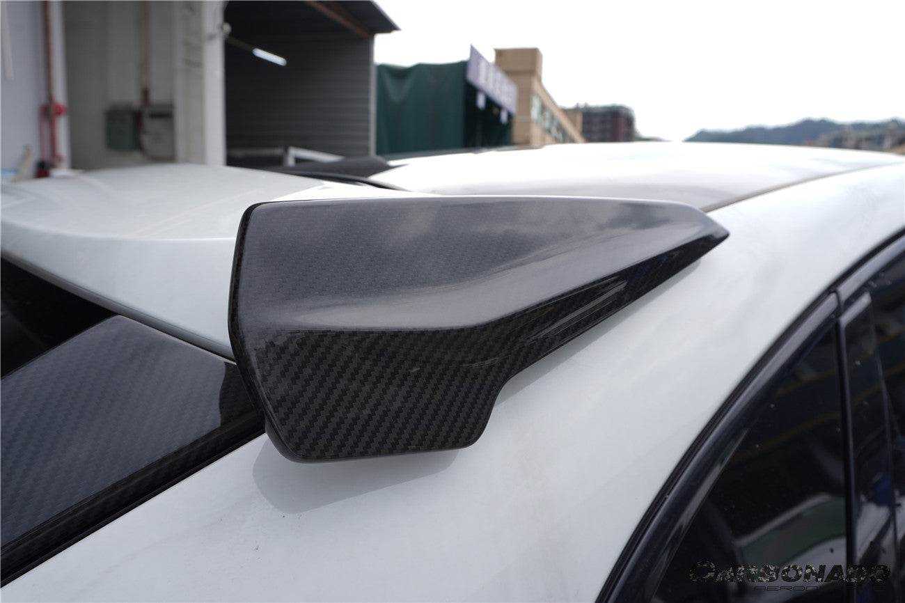 Carbonado 2018-2025 Porsche 9Y0 9YB Cayenne S GTS E-Hybrid Coupe Only KT Style Dry Carbon Fiber Roof Spoiler