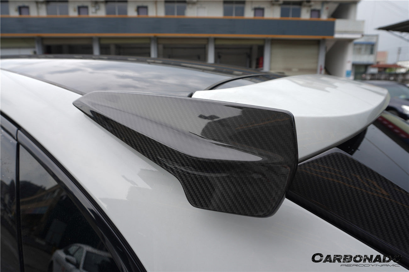 Carbonado 2018-2025 Porsche 9Y0 9YB Cayenne S GTS E-Hybrid Coupe Only KT Style Dry Carbon Fiber Roof Spoiler