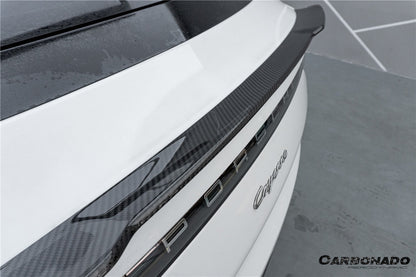 Carbonado 2018-2025 Porsche 9Y0 9YB Cayenne S    GTS    E-Hybrid Coupe Only KT Style Dry Carbon Fiber Trunk Spoiler