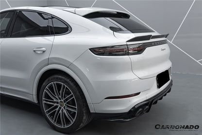 Carbonado 2018-2025 Porsche 9Y0 9YB Cayenne S    GTS    E-Hybrid Coupe Only KT Style Dry Carbon Fiber Trunk Spoiler