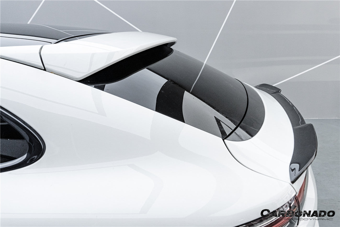 Carbonado 2018-2025 Porsche 9Y0 9YB Cayenne S    GTS    E-Hybrid Coupe Only KT Style Dry Carbon Fiber Trunk Spoiler