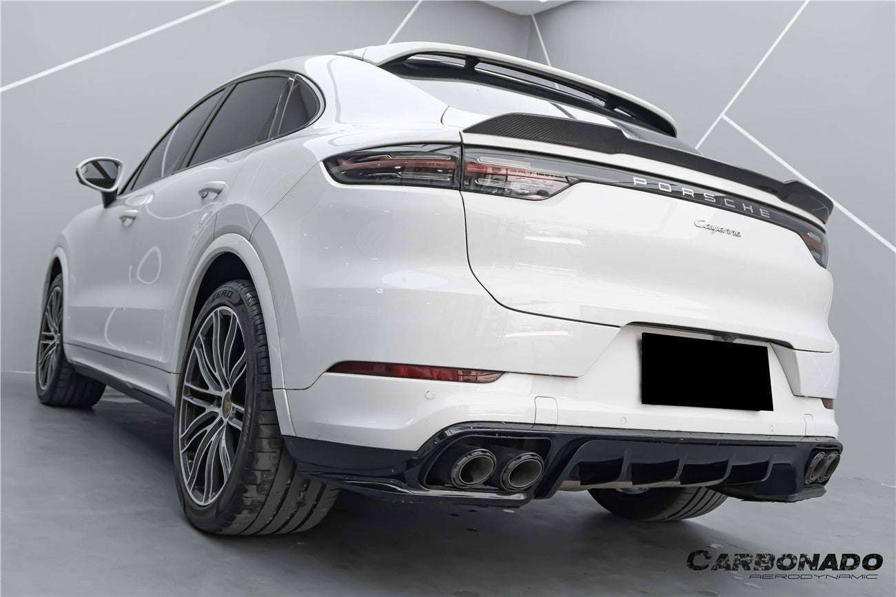 Carbonado 2018-2025 Porsche 9Y0 9YB Cayenne S    GTS    E-Hybrid Coupe Only KT Style Dry Carbon Fiber Trunk Spoiler
