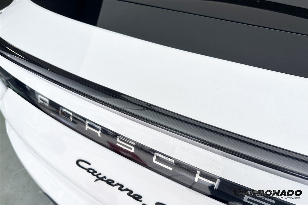 Carbonado 2018-2025 Porsche 9Y0 9YB Cayenne S    GTS    E-Hybrid Coupe Only Turbo Style Dry Carbon Fiber Trunk Spoiler