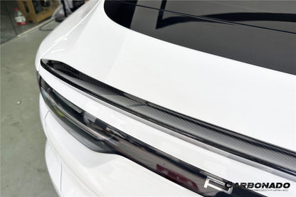 Carbonado 2018-2025 Porsche 9Y0 9YB Cayenne S    GTS    E-Hybrid Coupe Only Turbo Style Dry Carbon Fiber Trunk Spoiler