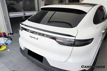 Carbonado 2018-2025 Porsche 9Y0 9YB Cayenne S    GTS    E-Hybrid Coupe Only Turbo Style Dry Carbon Fiber Trunk Spoiler