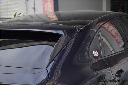 Molduras laterales de fibra de carbono seca para ventanas traseras Porsche 9Y0 9YB Cayenne S GTS E-Hybrid Coupé Carbonado 2018-2025 (solo estilo KT)