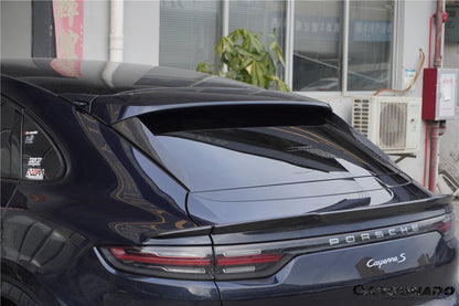 Molduras laterales de fibra de carbono seca para ventanas traseras Porsche 9Y0 9YB Cayenne S GTS E-Hybrid Coupé Carbonado 2018-2025 (solo estilo KT)