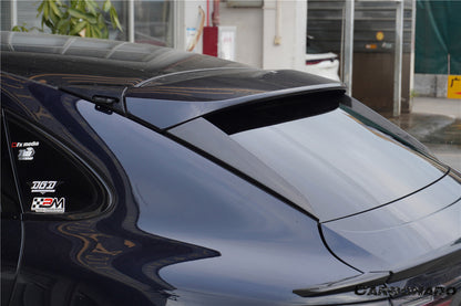 Molduras laterales de fibra de carbono seca para ventanas traseras Porsche 9Y0 9YB Cayenne S GTS E-Hybrid Coupé Carbonado 2018-2025 (solo estilo KT)