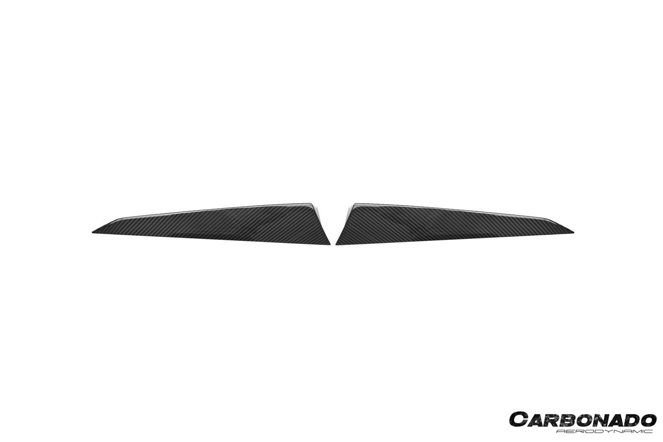 Molduras laterales de fibra de carbono seca para ventanas traseras Porsche 9Y0 9YB Cayenne S GTS E-Hybrid Coupé Carbonado 2018-2025 (solo estilo KT)