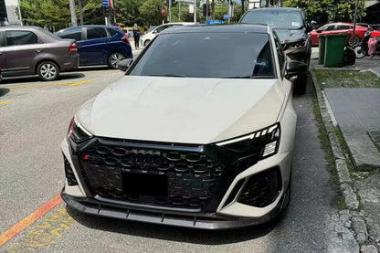 Carbonado 2021-2024 Audi RS3 8Y.0 Sedan And Sportback AD Style Dry Carbon Fiber Front Lip