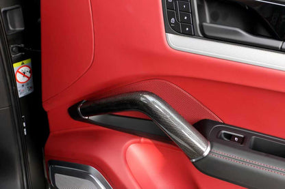 Carbonado 2018-2026 Porsche Cayenne 9Y0 OE Style Autoclave Carbon Fiber Inner Door Handle | Fits S, Coupé, E-Hybrid, GTS, Turbo, Turbo GT