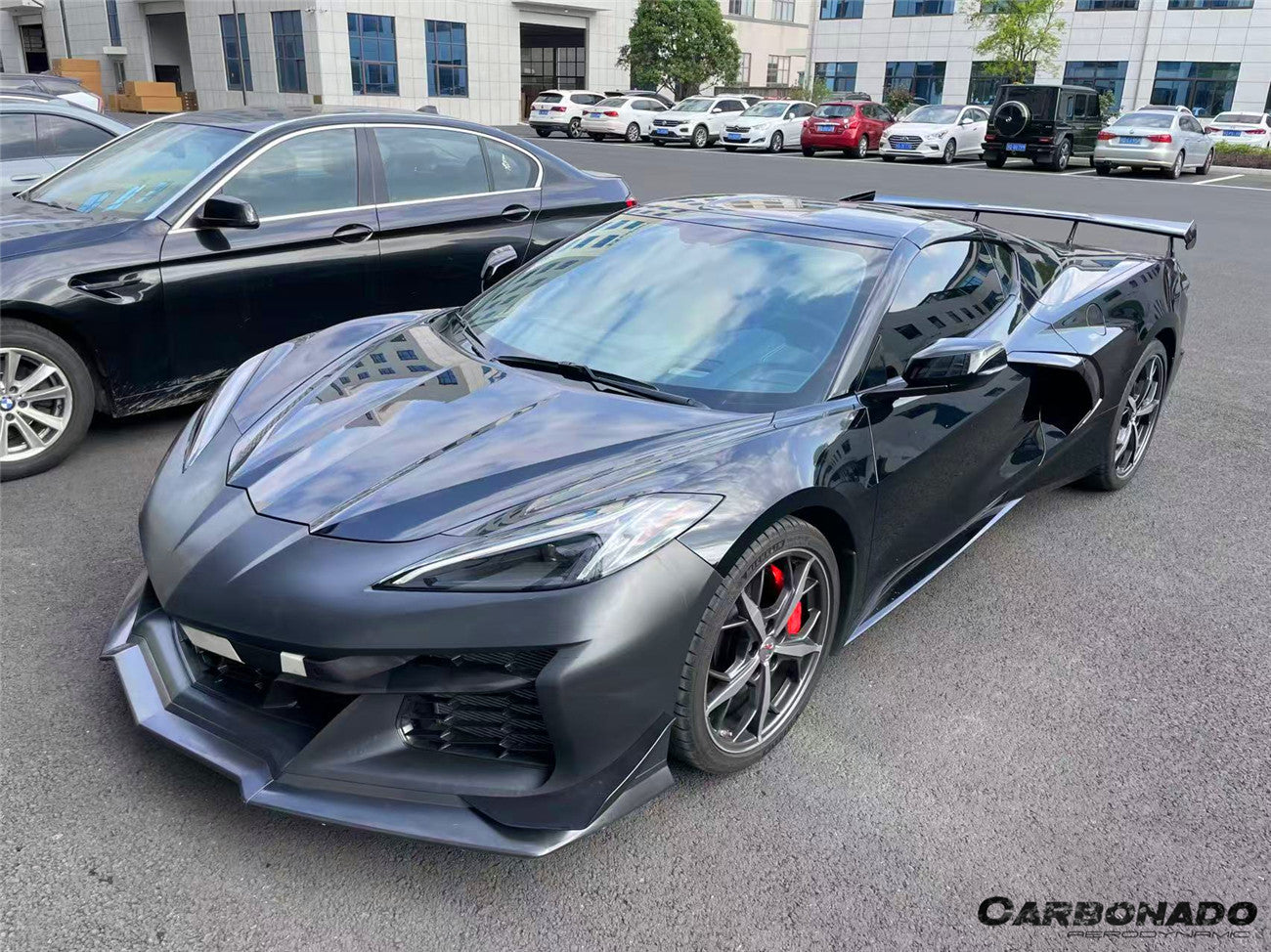 Carbonado 2020-2026 Corvette C8 Stingray Z06 Style Polypropylene Front Bumper