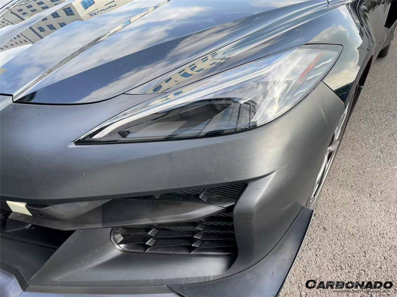 Carbonado 2020-2026 Corvette C8 Stingray Z06 Style Polypropylene Front Bumper