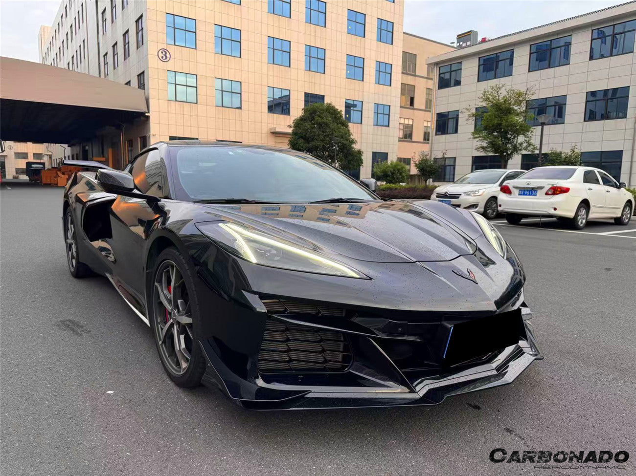 Carbonado 2020-2026 Corvette C8 Stingray Z06 Style Polypropylene Front Bumper