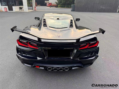 Carbonado 2020-2025 Corvette C8 Stingray Z06 Style DRY Carbon Fiber Trunk Spoiler Wing