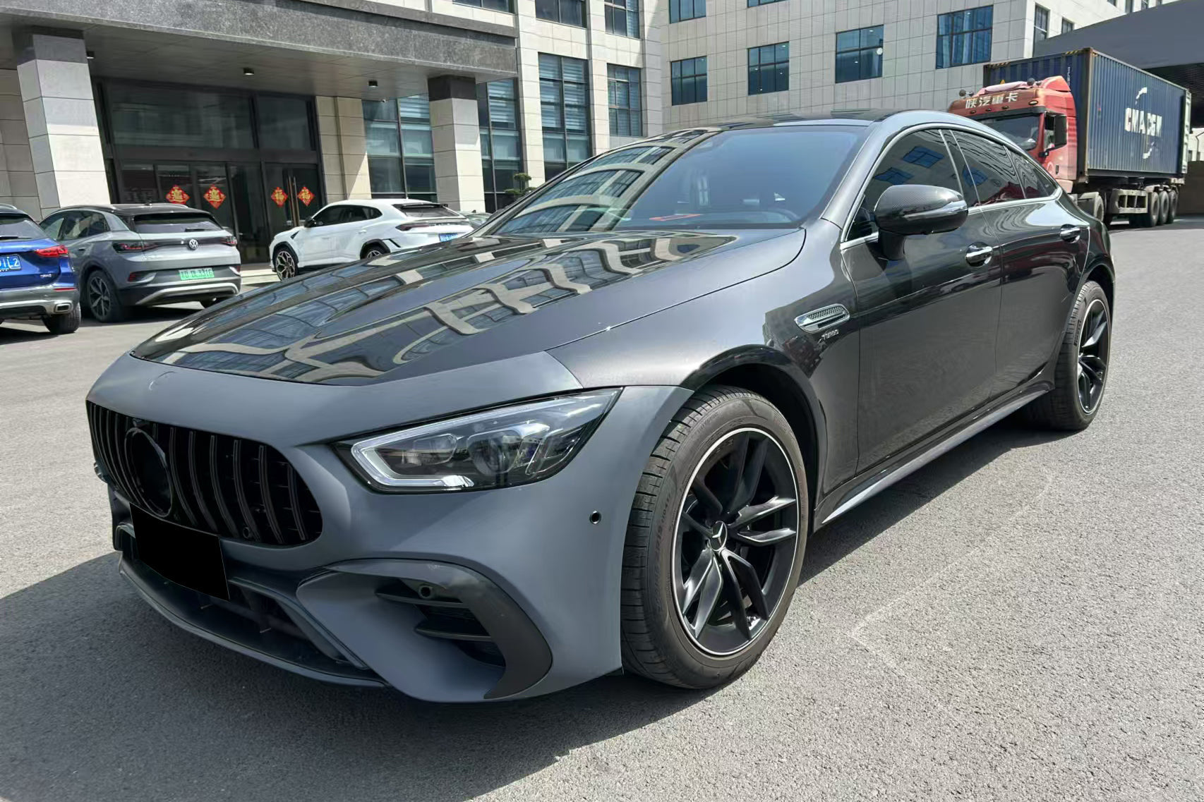 Carbonado 2019-2024 Mercedes Benz AMG GT53 GT50 GT43 4Door Coupe X290 GT63 Style Front Bumper