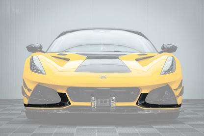 Carbonado 2021-2024 Lotus Emira NYO MNK Style Dry Carbon Fiber Front Bumper Side Splitter