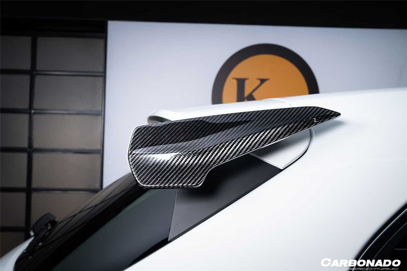 Carbonado 2018-2025 Porsche 9Y0 9YA Cayenne S   GTS   E-Hybrid KT Style Dry Carbon Fiber Roof Spoiler (Dont fit Coupe)