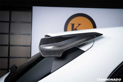 Carbonado 2018-2025 Porsche 9Y0 9YA Cayenne S   GTS   E-Hybrid KT Style Dry Carbon Fiber Roof Spoiler (Dont fit Coupe)