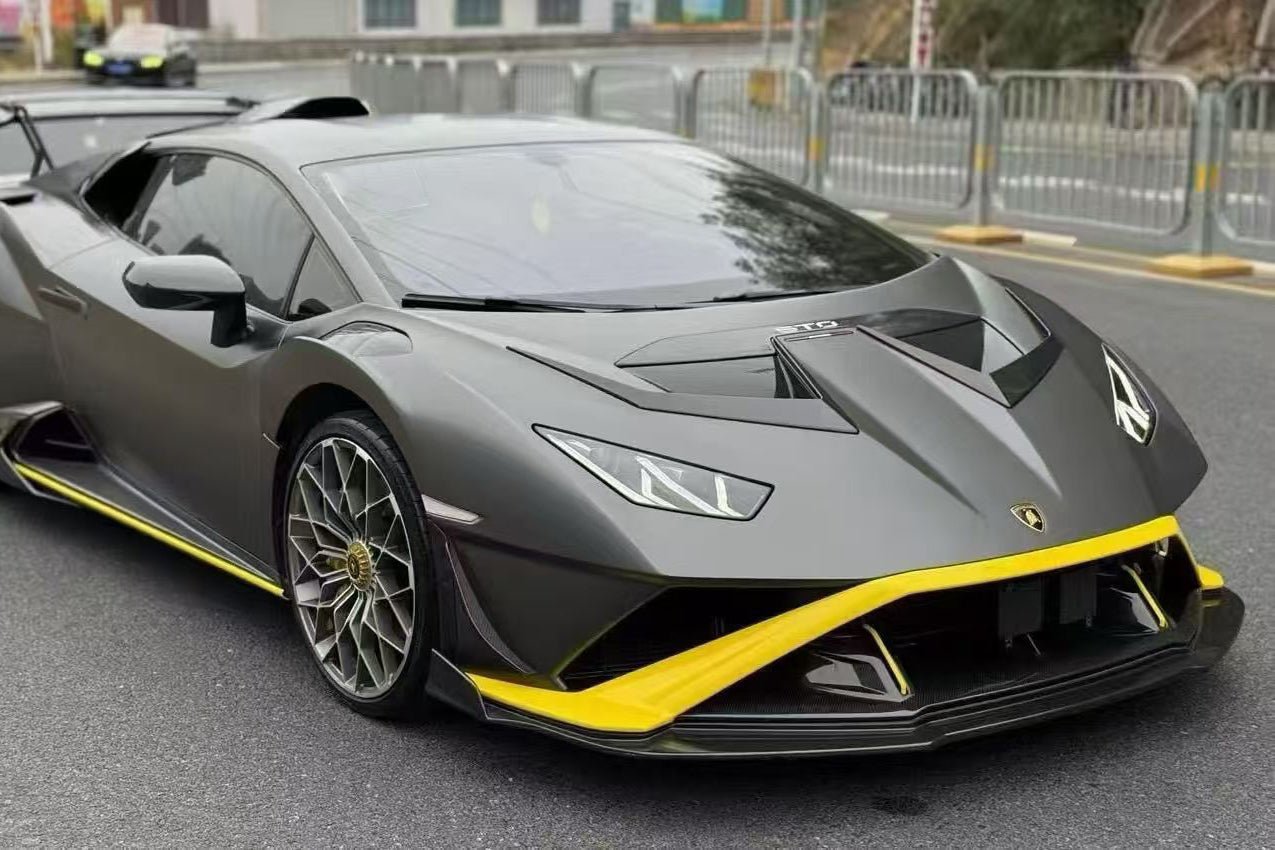 Carbonado Aero Autoclave Carbon Fiber Front Lip | 2021 - 2024 Lamborghini Huracan STO - 1
