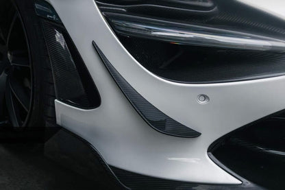 Carbonado Aero Autoclave Carbon Front Bumper Canards | 2017-2022 McLaren 720S Spider, 720S Coupe