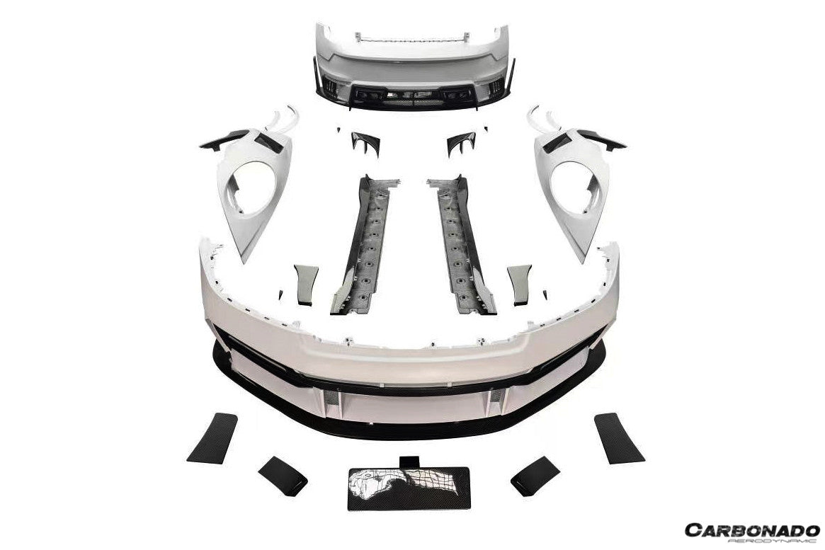 Carbonado Aero 2019-2024 Porsche 911 992 Carrera Autoclave Carbon Fiber Full Wide Body Kit Carbonado (AM) Fits: S, 4, 4S, Targa, Cabriolet