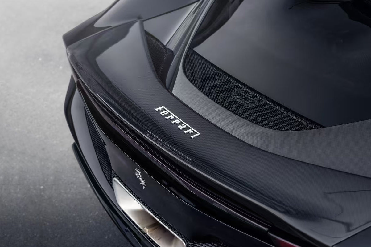 Carbonado Aero Type F171 Autoclave Carbon Fiber Trunk Spoiler Wing Carbonado (RT) | 2022-2026 Ferrari 296 GTB