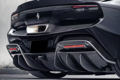 Carbonado Aero Type F171 Autoclave Carbon Fiber Rear Diffuser Lip Carbonado (RT) | 2022-2026 Ferrari 296 GTB, GTS