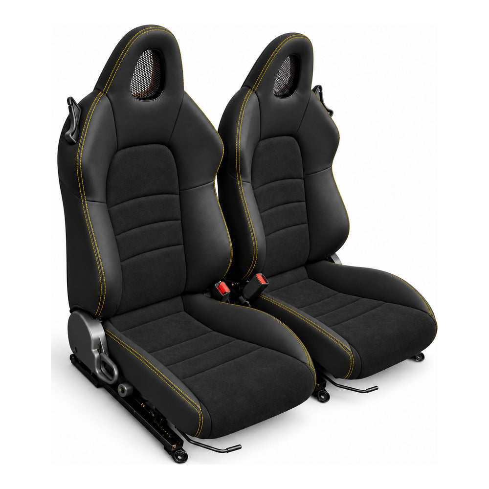 JDMuscle [00-05 S2000] OEM+ Custom Seats (JDM-S2K-SEAT#BSBSB)