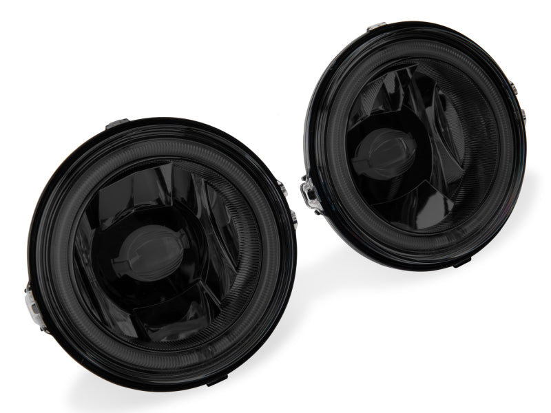 Raxiom 13-14 Ford Mustang GT CCFL Halo Fog Lights (Smoked