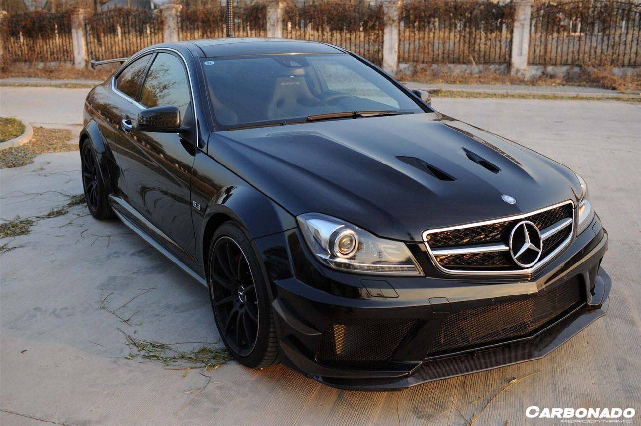 Carbonado 2012-2014 Mercedes Benz W204 C Class Coupe BKSS Style Wide Full Body Kit (Not Fit AMG)