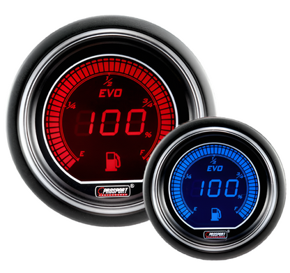 Medidor de nivel de combustible eléctrico Prosport Evo de 2-1/16"