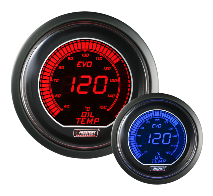Prosport 2-1/16" Evo Electrical Oil Temperature Gauge-Celsius