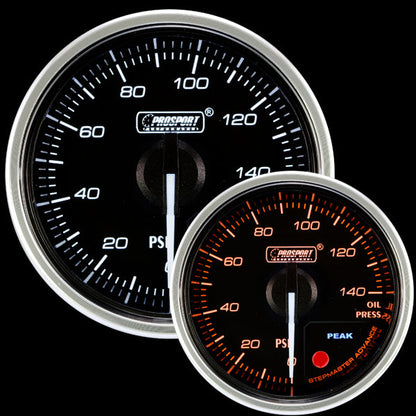 Manómetro eléctrico de presión de aceite Prosport Supreme Series de 2-1/16"
