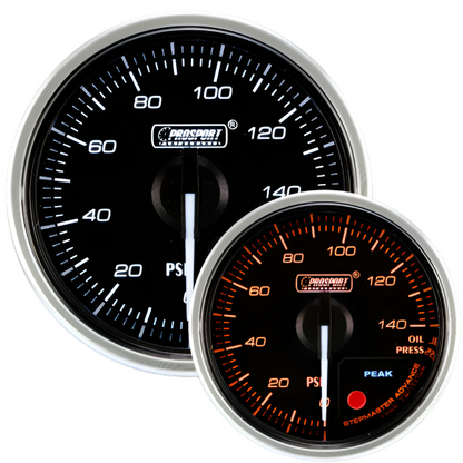 Manómetro eléctrico de presión de aceite Prosport Supreme Series de 2-1/16"