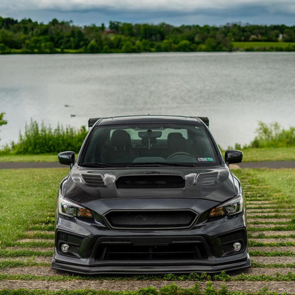 JDMuscle [15-21 WRX/STI] Carbon Fiber Hood V2 w/ Heat Extract