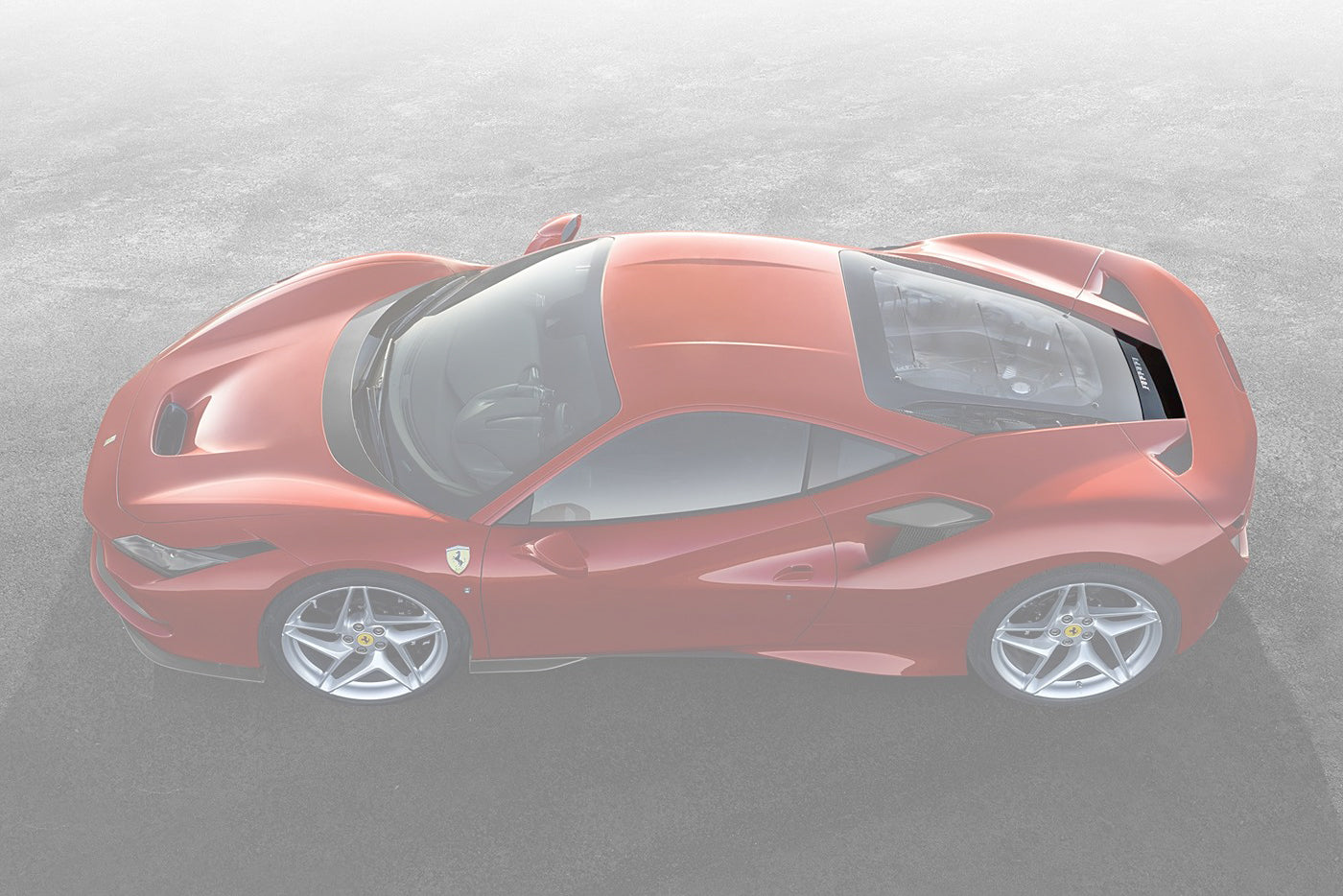 DarwinPRO 2019-2023 Ferrari F8 Coupe OE Style Autoclave Carbon Fiber Engine compartment outside cover