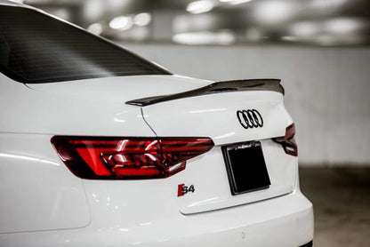Carbonado 2017-2018 AUDI B9 A4 Sport  S4 MD Style Carbon Fiber Trunk Spoiler
