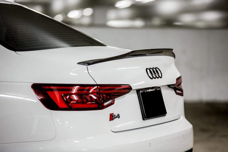 Carbonado 2017-2018 AUDI B9 A4 Sport  S4 MD Style Carbon Fiber Trunk Spoiler