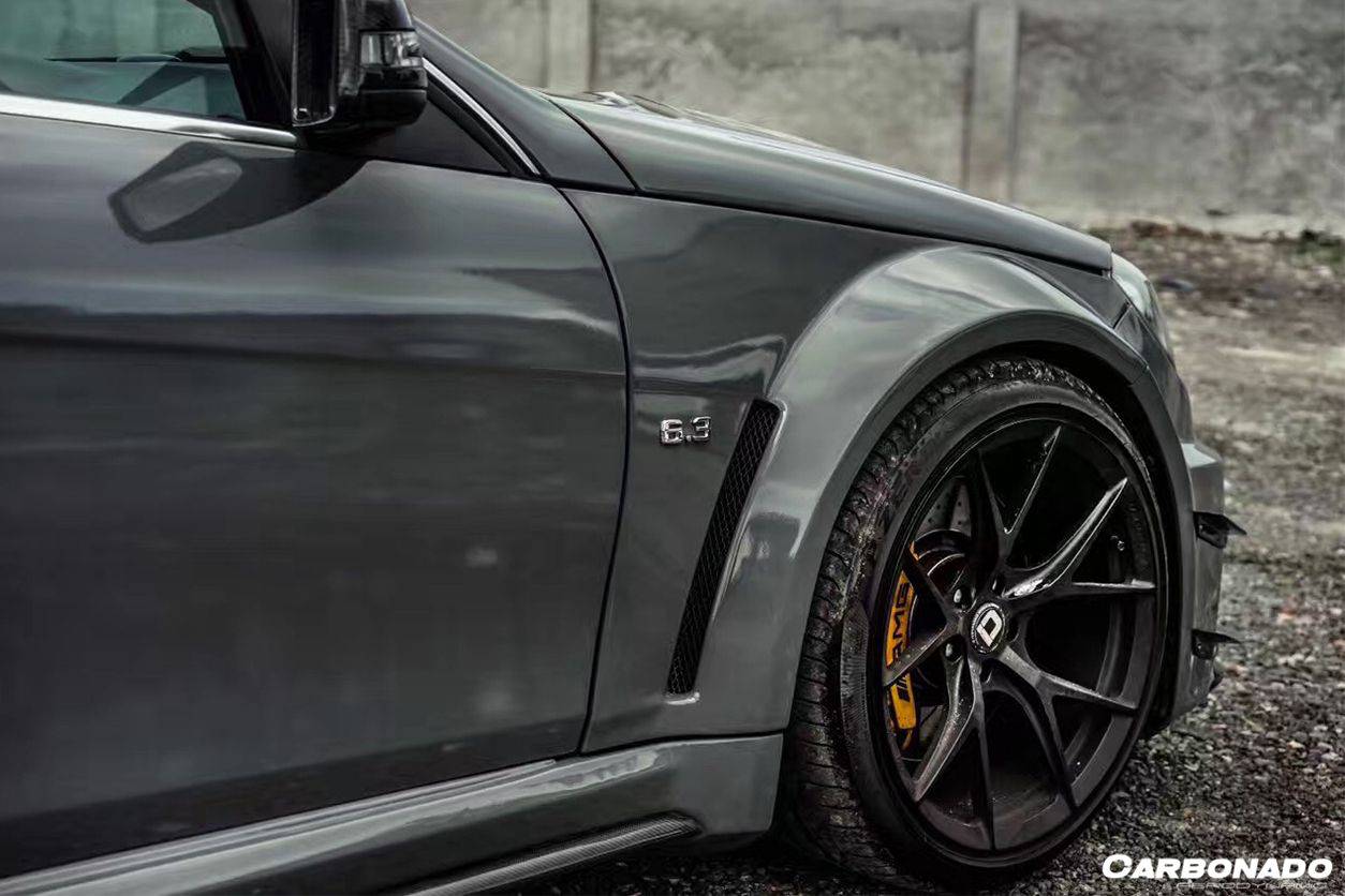 Carbonado 2012-2014 Mercedes Benz W204 C Class Coupe BKSS Style Wide Full Body Kit (Not Fit AMG)