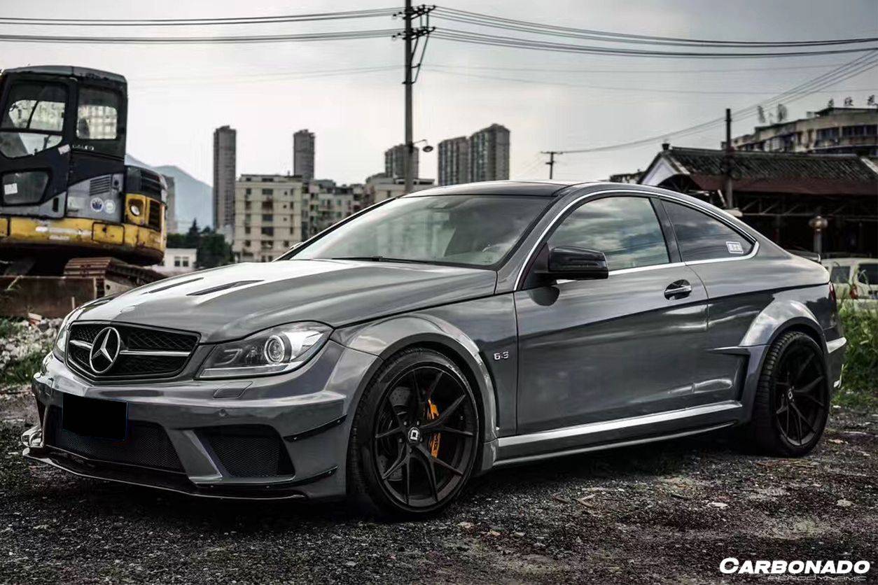 Carbonado 2012-2014 Mercedes Benz W204 C Class Coupe BKSS Style Wide Full Body Kit (Not Fit AMG)